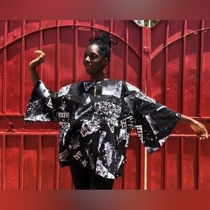 Dyed Volumes high fashion blouse